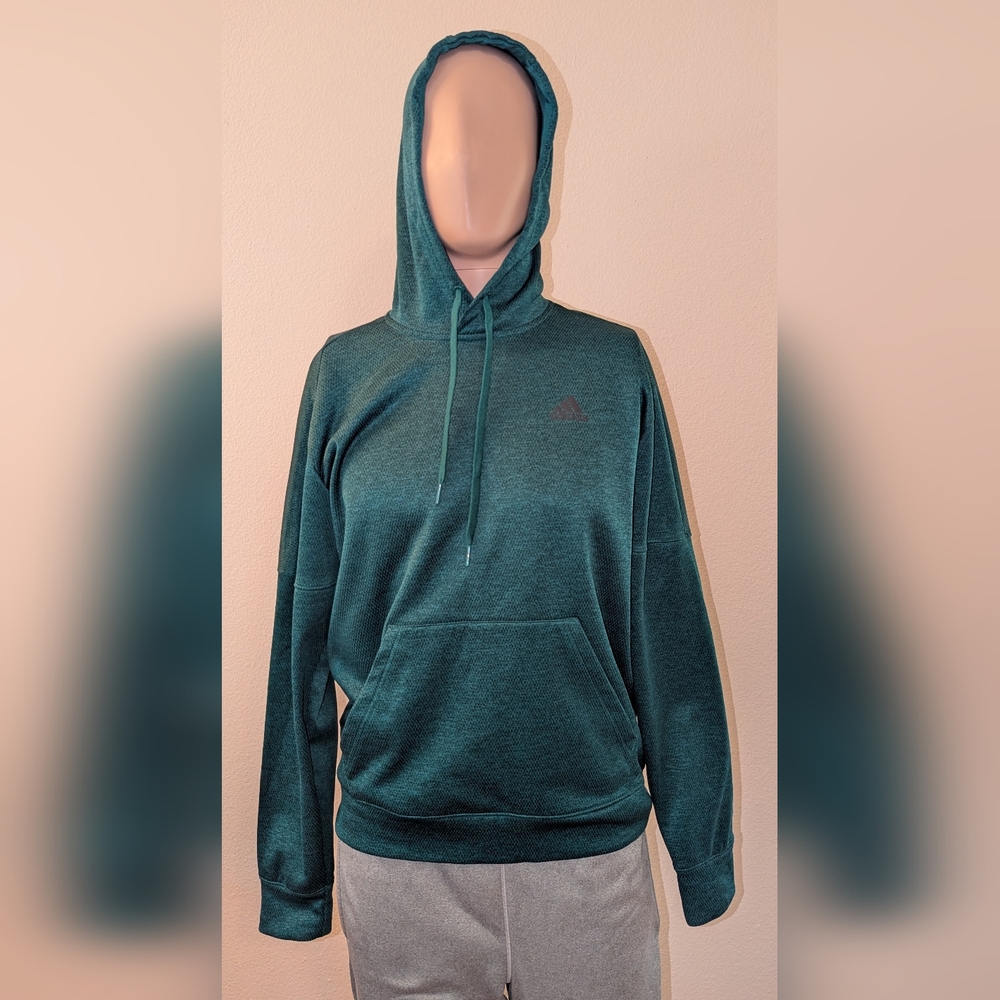 Adidas Men's Dark Green Hoodie
